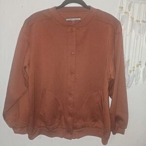 Tudor Court Rust Button-Up Jacket